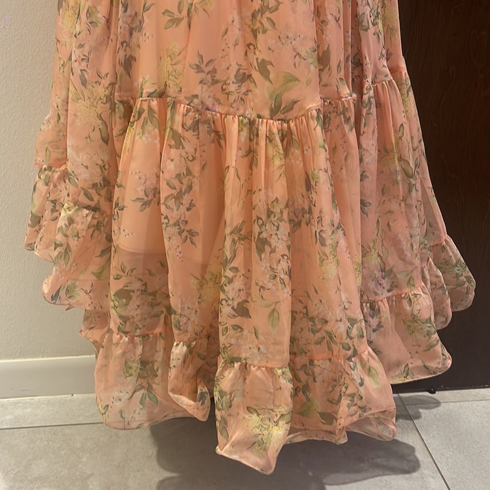 Mac Duggal Ruffled Chiffon Gown - Picture 4 of 7